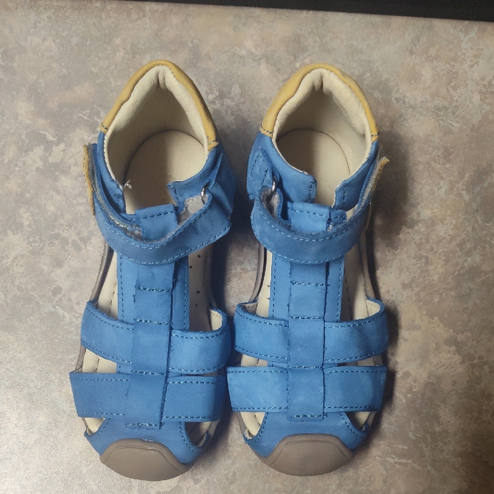 Blue Kids Sandals Hand made From Emel Size 25